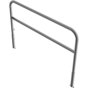 Access barriers | removable and revolving | with triangular locking mechanism | with quarter-bend bar | hot-dip galvanized | total width: 2000 mm